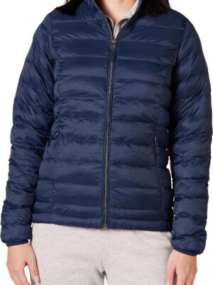 womens Lightweight Long-Sve Water-Resistant Packable Puffer Jacket (Available in Plus Size)